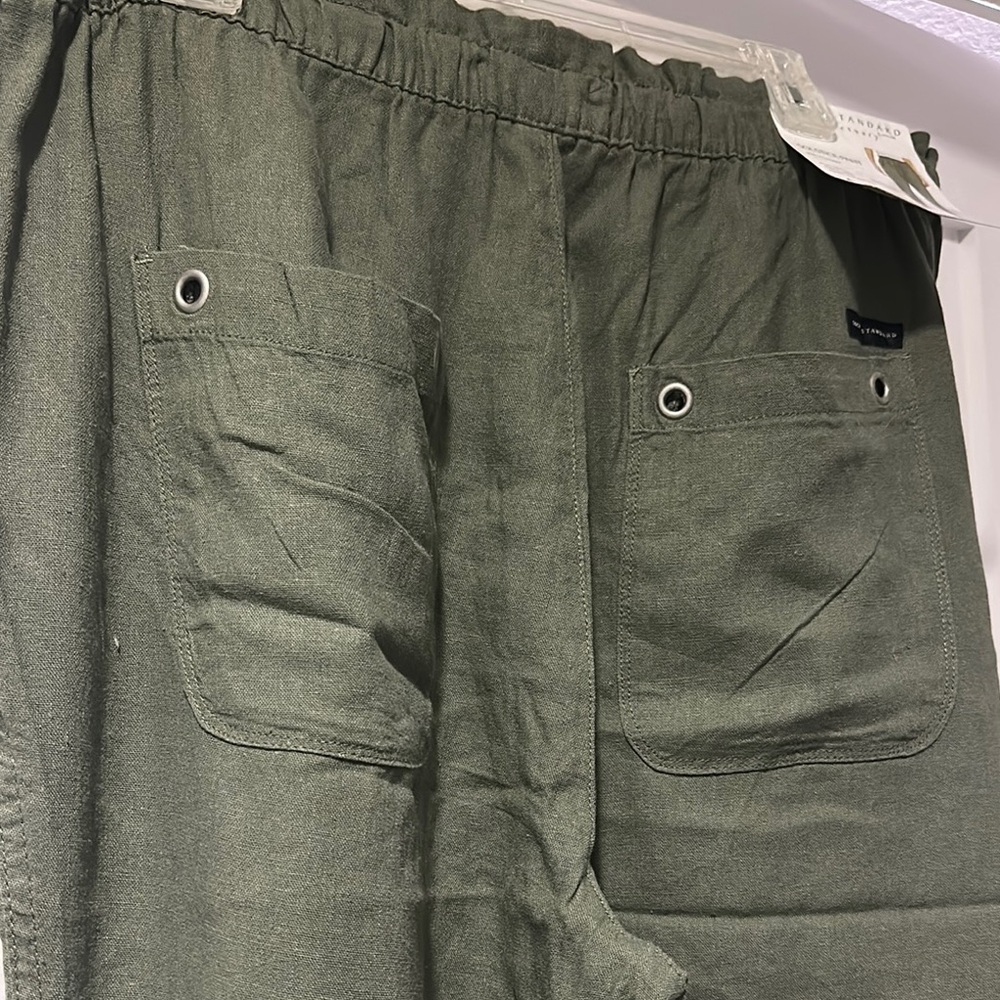 Sanctuary linen Dark Green Jogger Pants - Picture 6 of 6